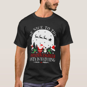 T-shirt Soyez Gentil Avec L'Ingénieur Sanitaire Père Noël
