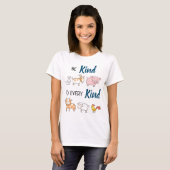 T-shirt Soyez gentil avec toutes sortes mignonnes caricatu (Devant entier)