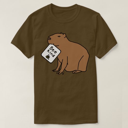 T-shirt Soyez gentil Capybara (Design devant)