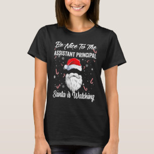 T-shirt Soyez Gentil D'Assistant Principal Père Noël Regar