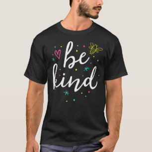 T-shirt Soyez gentil Enseignant Kindness Bee Genre Rainbow
