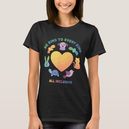 T-shirt Soyez gentil envers chaque conception d'égalité an (Devant)