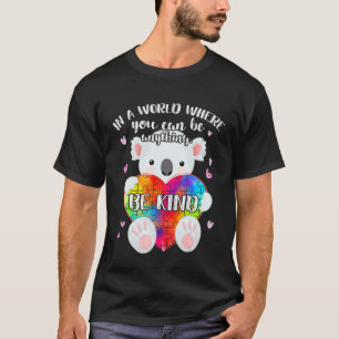 T-shirt Soyez Gentil Koala Mignon Puzzle Mois de la sensib