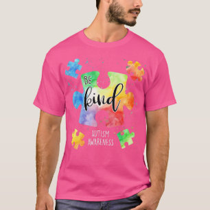 T-shirt Soyez gentil Pièces de puzzle Sensibilisation sur