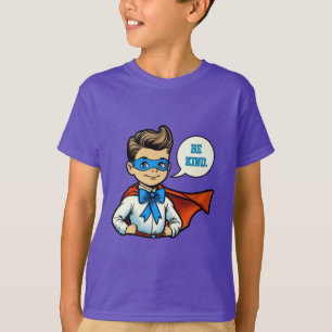 T-Shirt "Soyez Gentil" pour Garçons avec Message P