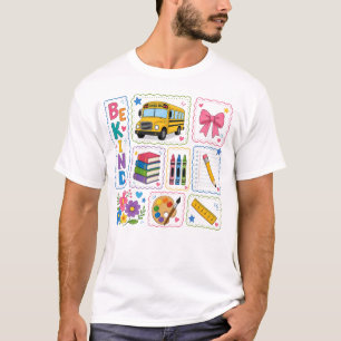 T-shirt Soyez Gentil Rentrée Scolaire Bus Scolaire Mignon
