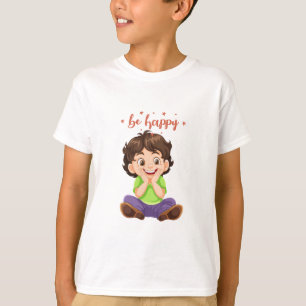 T-shirt Soyez heureux de conception