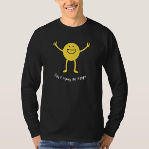 T-shirt Soyez Heureux Sourire Visage Mignon Sourire Motiva
