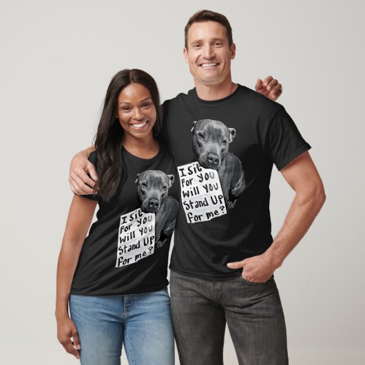 T-shirt Soyez La Voix Des Pitbulles Et Des Secours (Unisexe)