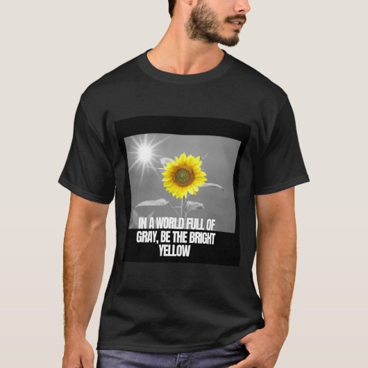 T-shirt Soyez le jaune vif (Devant)