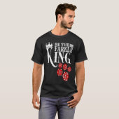 T-shirt Soyez Le Jeu Farkle King Farkle Dice (Devant entier)