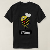 T-shirt Soyez mien Mignonne Bee Bumblebee Honeybee Valenti (Design devant)
