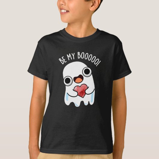 T-shirt Soyez Mon Boo Funny Ghost Pun Dark BG (Devant)