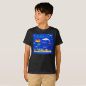 T-shirt Soyez Nice vers la mer bleue profonde (Devant entier)