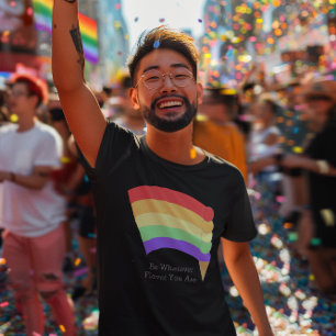 T-shirt Soyez N'Importe Quel Flavor Rainbow Cone Personnal