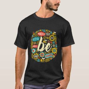 T-shirt Soyez Positif Citation Motivationnelle Chemise Vie