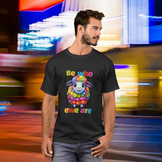 T-shirt Soyez qui nous sommes Rainbow Sheep