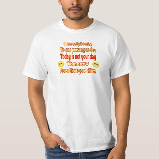 T-shirt Soyez seulement gentil (Devant)
