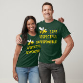 T-shirt Soyez Sûr Respectueux Message Responsable T Pour (Unisexe)
