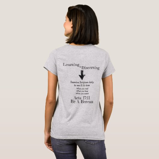 T-shirt Soyez un Berean Search Scripture Apologetics T-Shi (Dos entier)