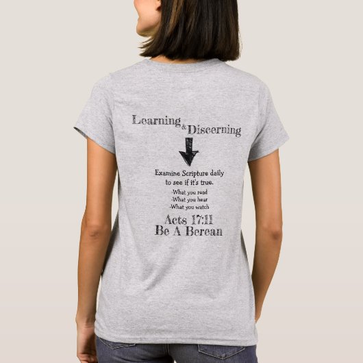 T-shirt Soyez un Berean Search Scripture Apologetics T-Shi (Dos)