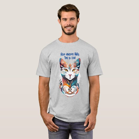 T-shirt Soyez un chat (Devant entier)
