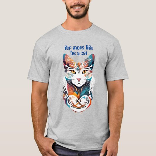 T-shirt Soyez un chat (Devant)