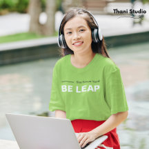 Soyez Un Leap Séjour Pour Jamais Jeune Simple Typo