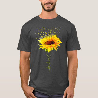 T-shirt Soyez un peu Hippie tournesol Je vous aime Sourd A