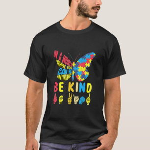 T-shirt Soyez un Puzzle Langue des signes Parler main Auti