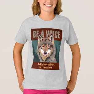 T-shirt Soyez une voix - Protection et liberté du loup
