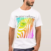 Soyez votre radiance zèbre animaux arc-en-ciel