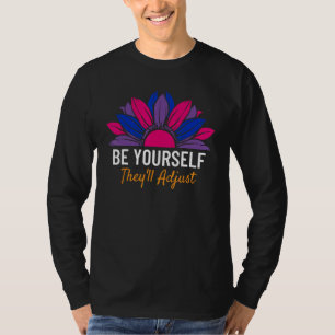 T-shirt Soyez vous-même, ils s'adapteront Drapeau LGBTQ Bi
