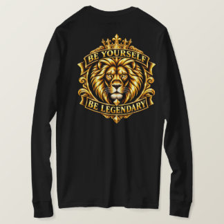 T-shirt Soyez vous-même, soyez légendaire Lion Or
