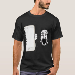 T-shirt Soyjak Montre Son Téléphone