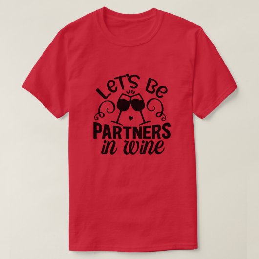 T-shirt Soyons des partenaires dans le vin01 (Design devant)