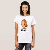 T-shirt Soyons Frank Funny Frankfurter Pun (Devant entier)