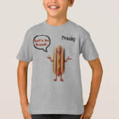 T-shirt "Soyons Frank" Hotdog Personnalisable Pun Boy's (Devant)