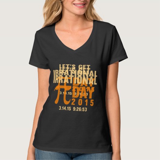 T-shirt Soyons irrationnels (Devant)