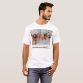 T-shirt "Soyons la pièce en t des hommes d'un ami" (Devant entier)