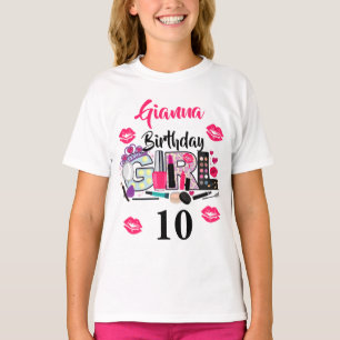 T-shirt Spa maquiller fille anniversaire   âge personnalis