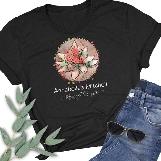 T-shirt Spa thérapeutique guérison du yoga Succulent