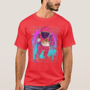 T-shirt Space 90s Synthwave Vaporwave Ramen Noodles comme