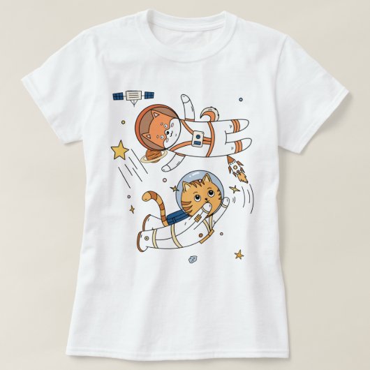 T-shirt Space Animals (Design devant)