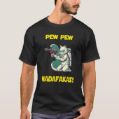 T-shirt Space Astronaut Pew Madafakas Manx Cat 1 (Devant)