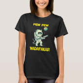 T-shirt Space Astronaut Pew Madafakas Ragamuffin Cat (Devant)