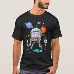 T-shirt Space Axolotl Cute Mexicain Walking Poisson Salama