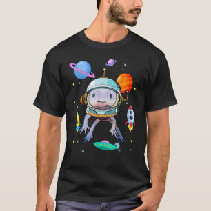 T-shirt Space Axolotl mignon poisson de promenade mexicain