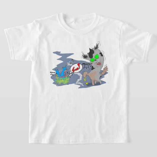T-shirt Space Boo Cat (Poser)