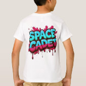 T-shirt Space Cadet Graffiti Typography (Dos)